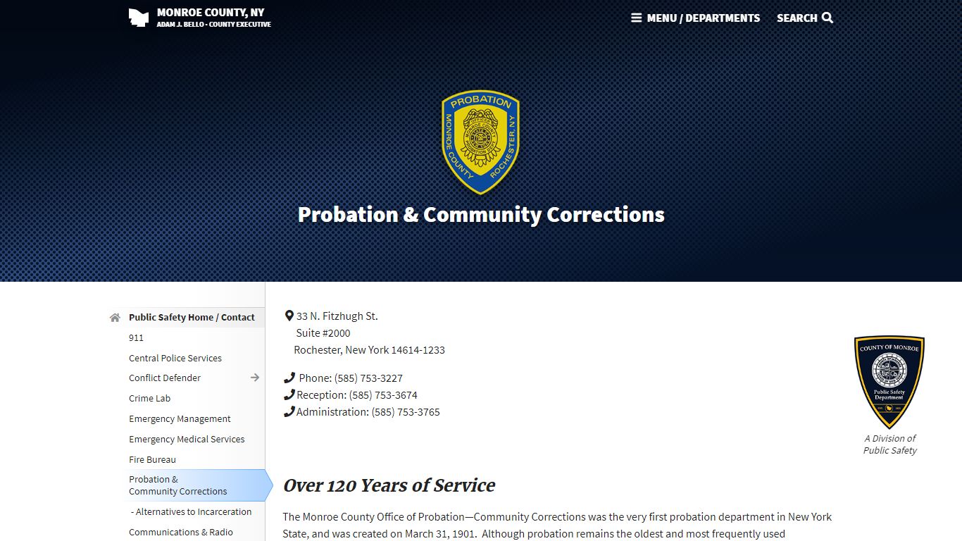 Monroe County, NY - Probation and Community Corrections