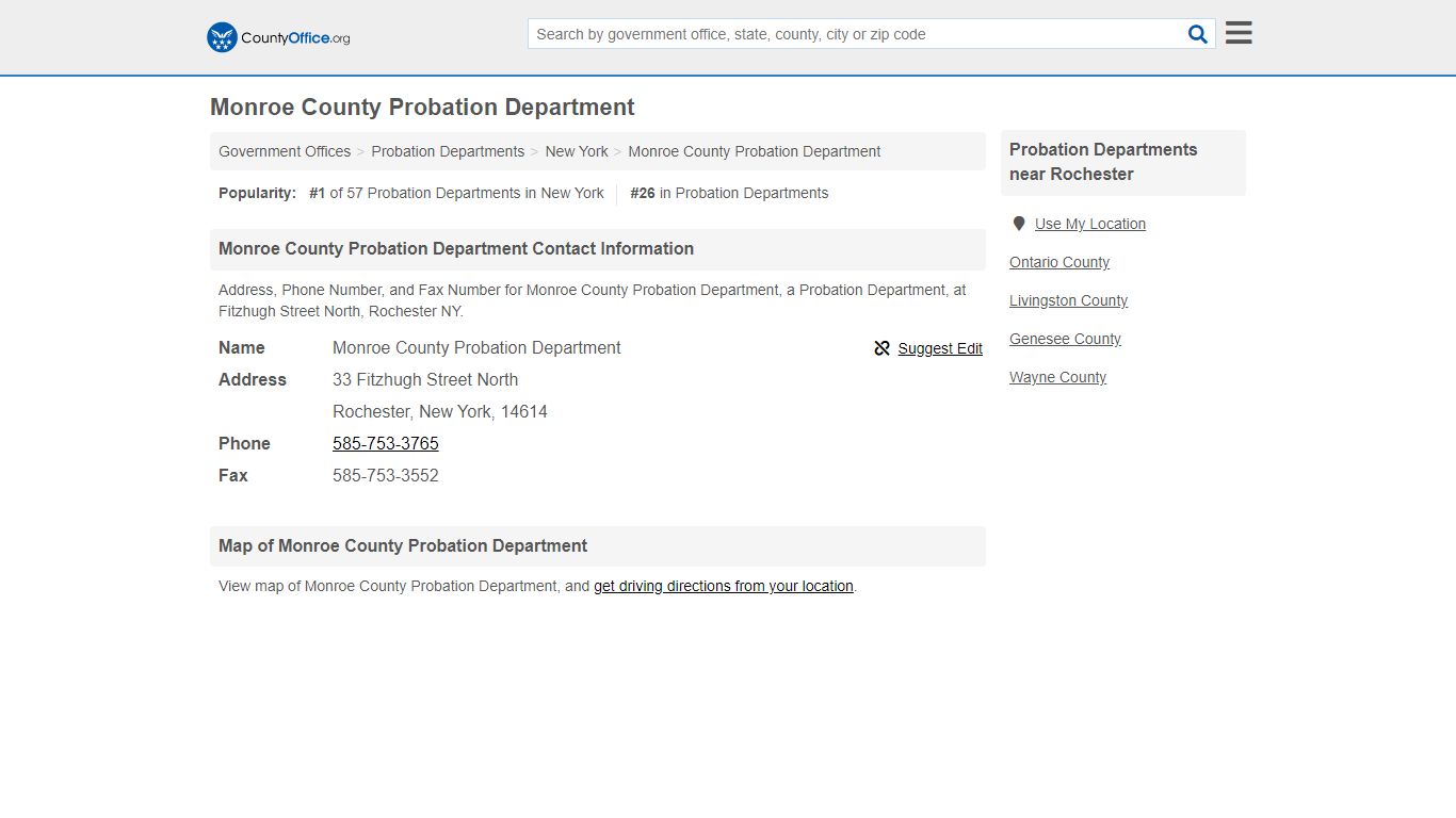 Monroe County Probation Department